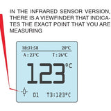Dæktryksmåler + IR-temperatur + Timerur HIPREMA 4