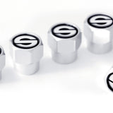 Ventilkappe Sparco 5 stk Aluminium Sort