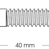 Unbrakoskrue 6 x 40 forsænket