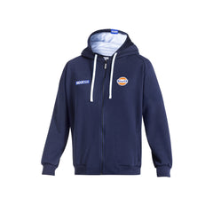 Hoodie Sparco Gulf zip Blå