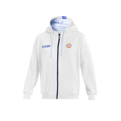 Hoodie Sparco Gulf zip Hvid