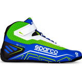 Sko Sparco K-Run grøn/blå