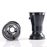 Bagfælg 210 mm aluminium sort, AMV 2-pak