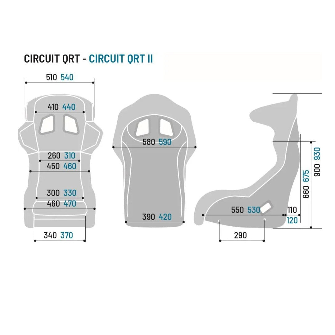 Sæde Sparco CIRCUIT II L QRT