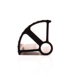 Pedalforlænger sort 74 mm