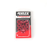 Forsænket Aluminium skive 6x18mm 10-pak