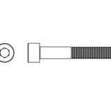 Unbrakoskrue Radiatorbeslag M8 x 75