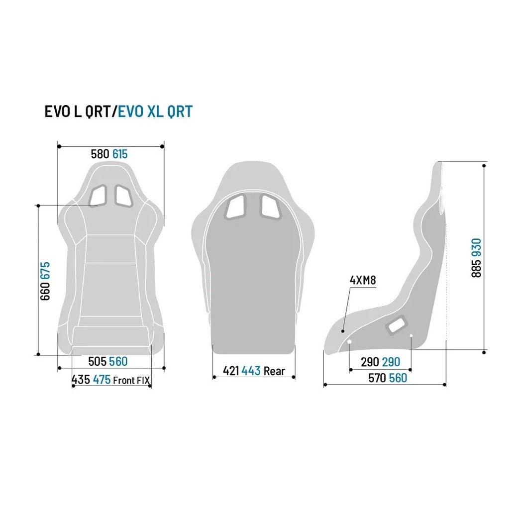 Sæde Sparco Evo XL/III QRT