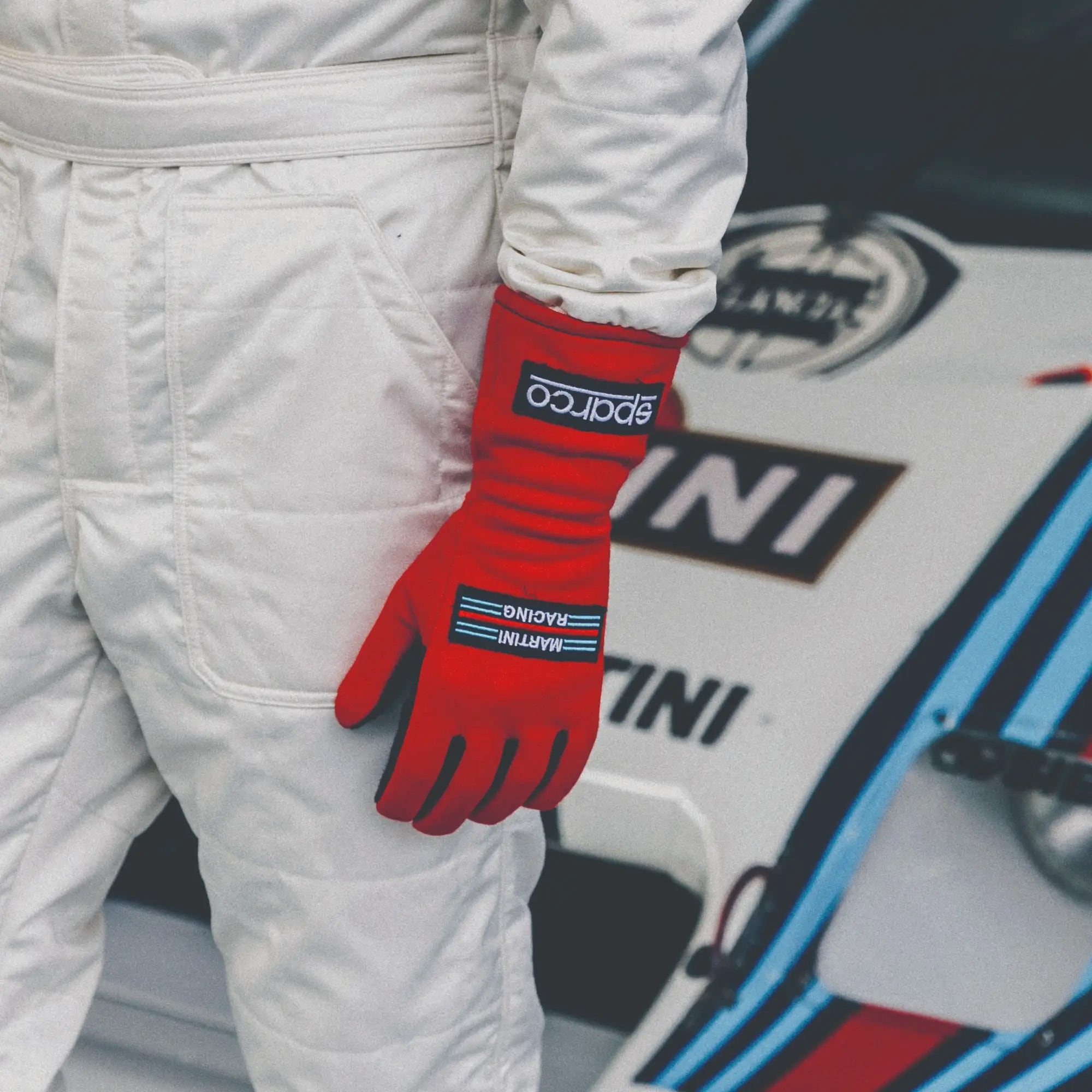 Handsker Sparco Land Classic Martini Racing Rød