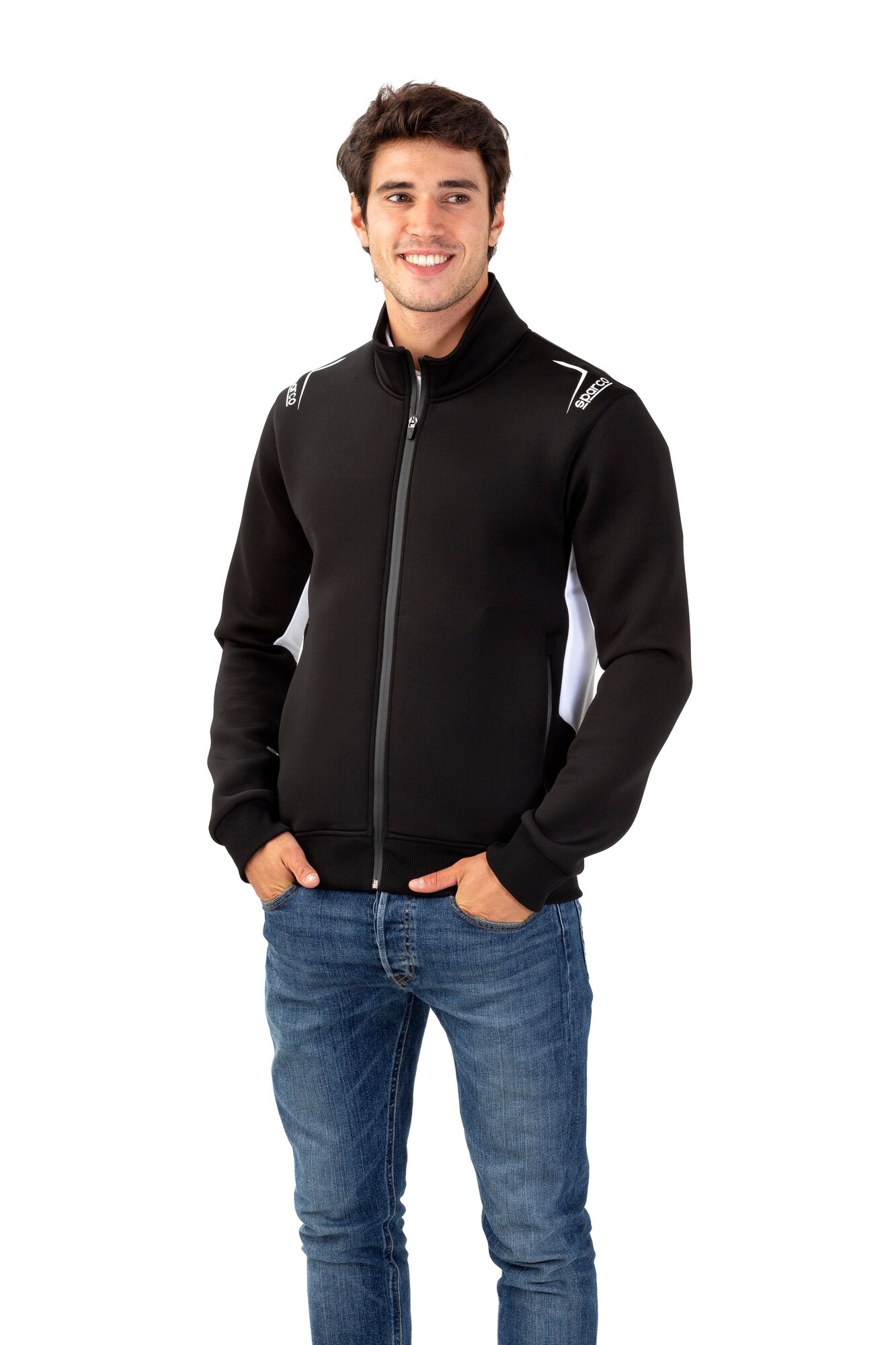 Jakke Sweatshirt Sparco Full Zip sort