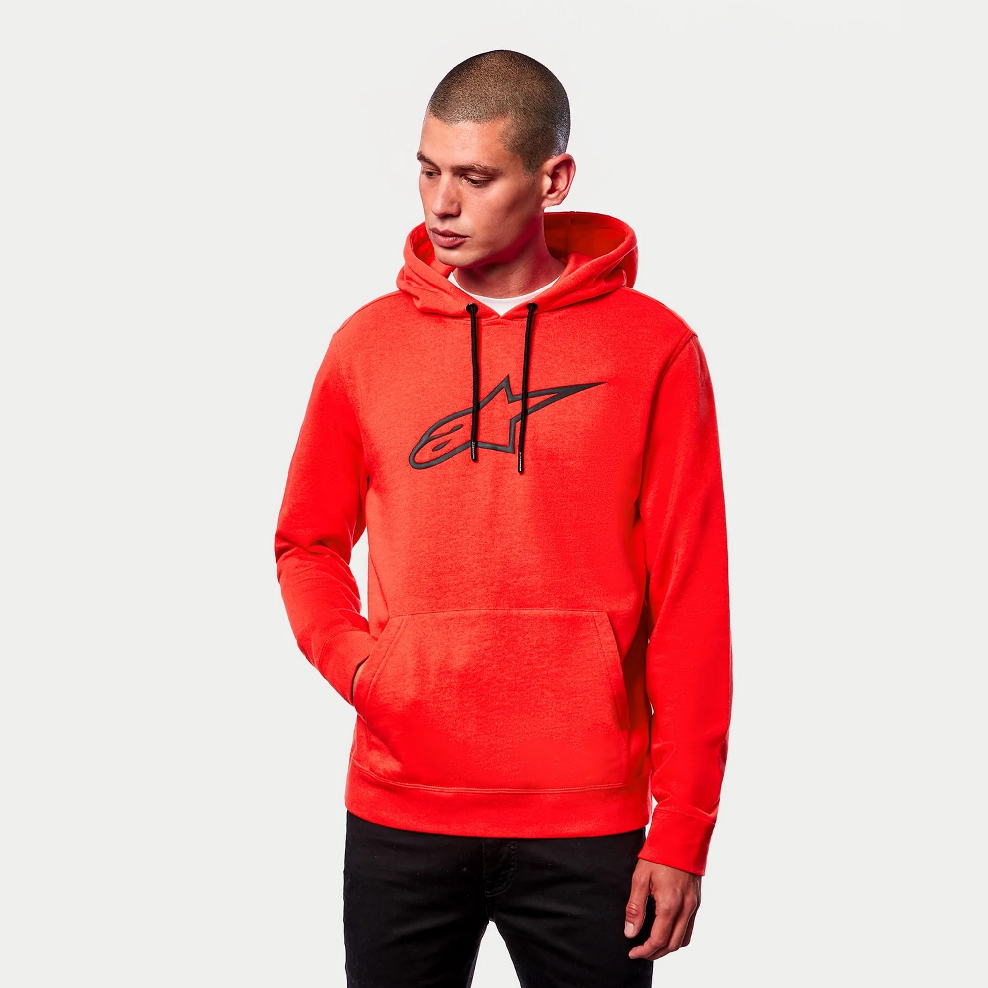 Hoodie Alpinestars Ageless V2 Rød/sort