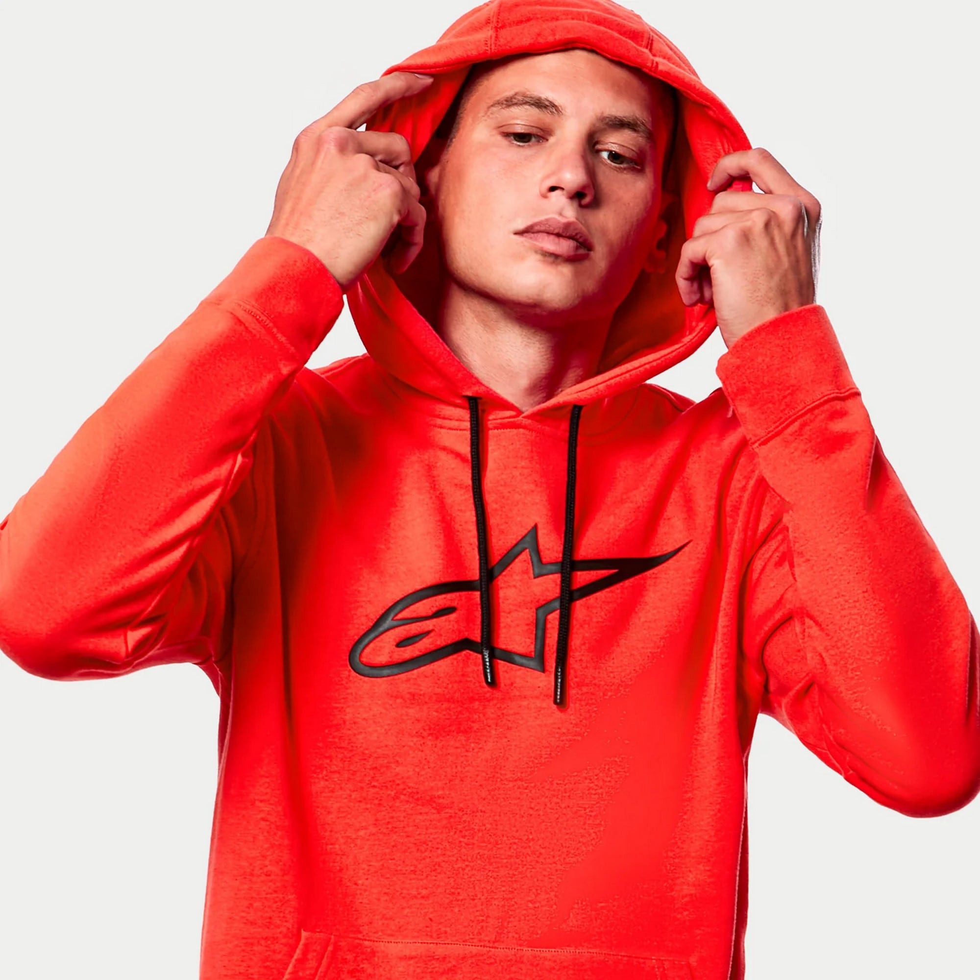 Hoodie Alpinestars Ageless V2 Rød/sort