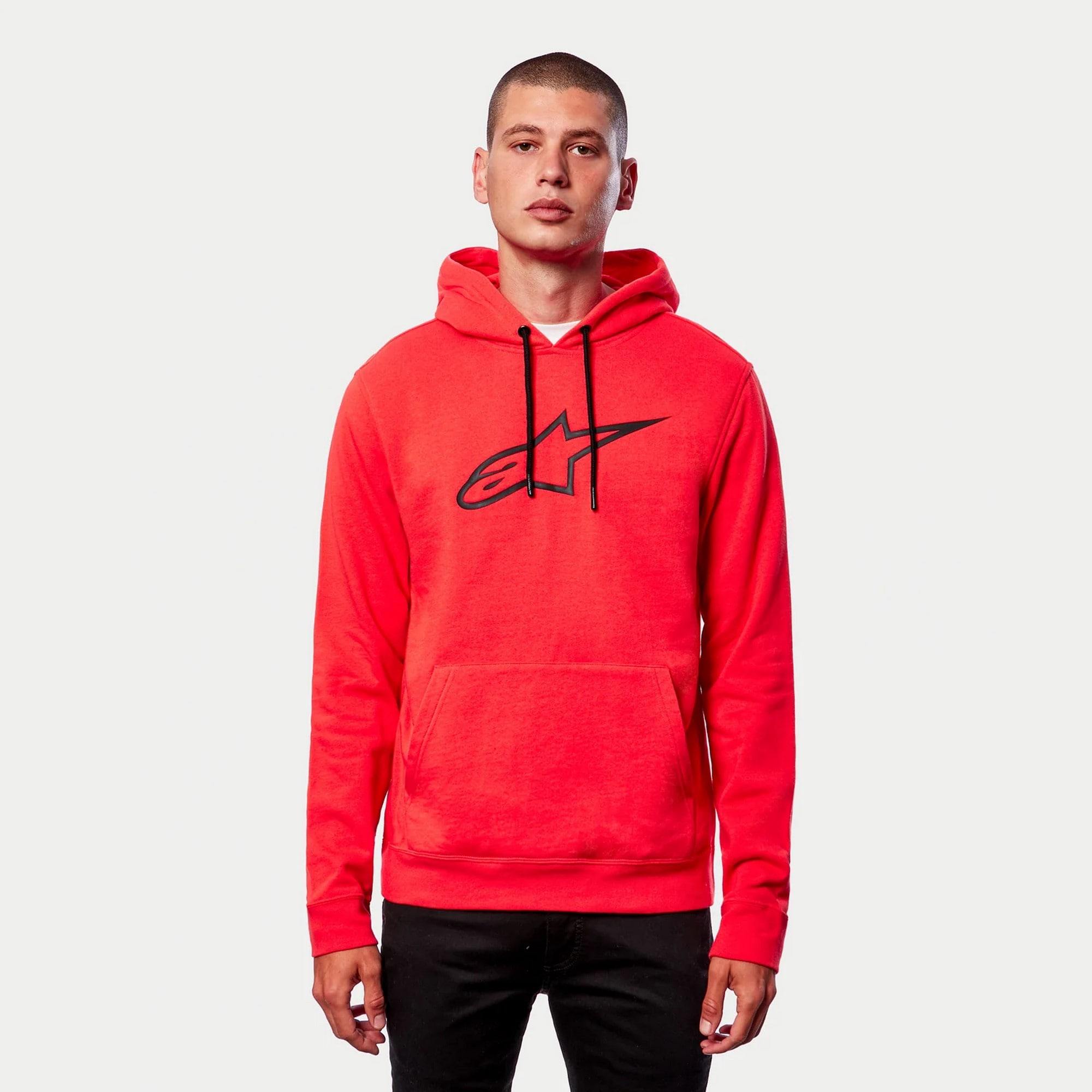 Hoodie Alpinestars Ageless V2 Rød/sort