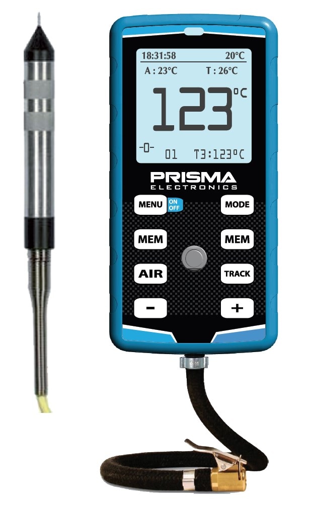 Dæktryksmåler + Dual Pyrometer HIPREMA 4 IR+Probe