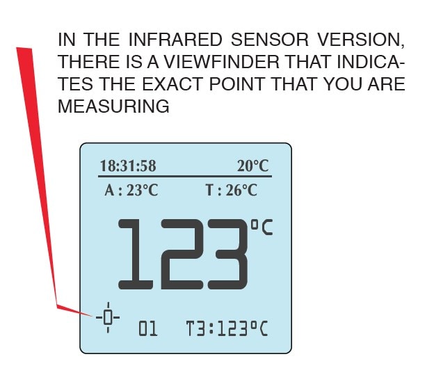 Dæktryksmåler + IR-temperatur + Timerur HIPREMA 4