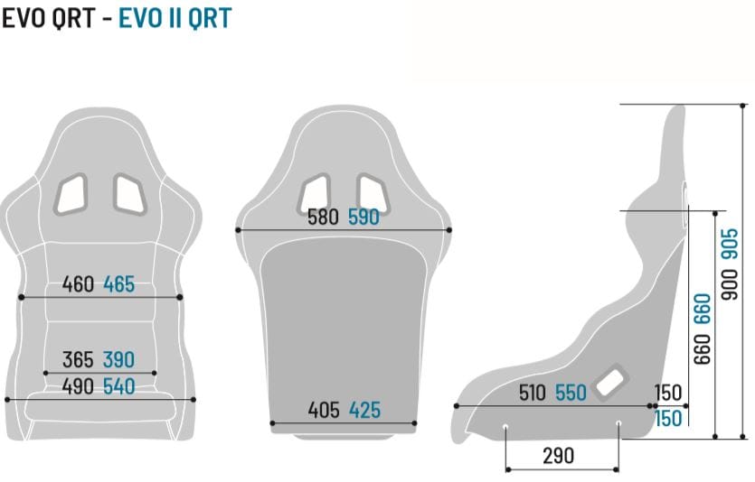 Sæde Sparco EVO II/L QRT