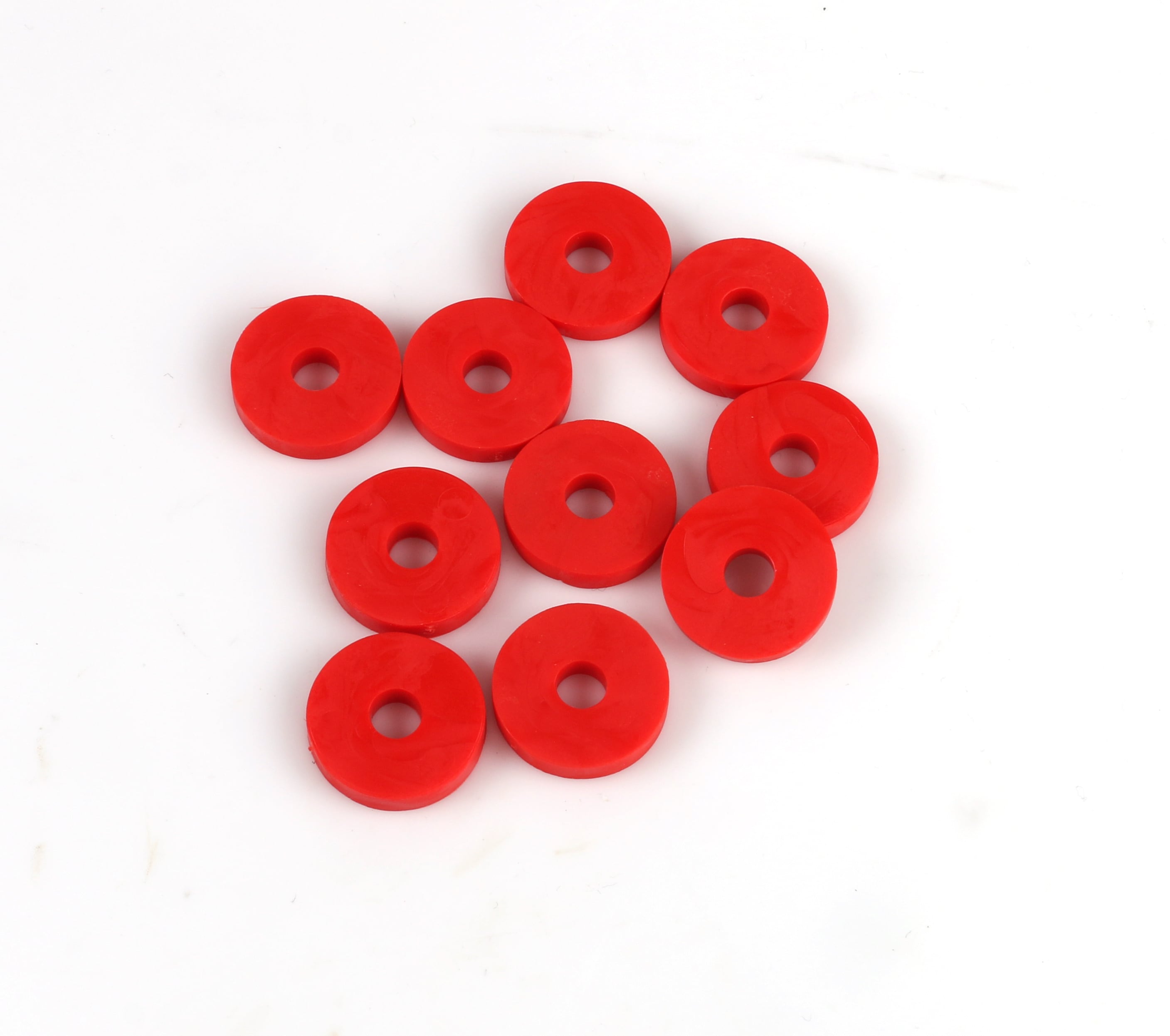 Gummiskive 6x20mm Rød 10-Pak