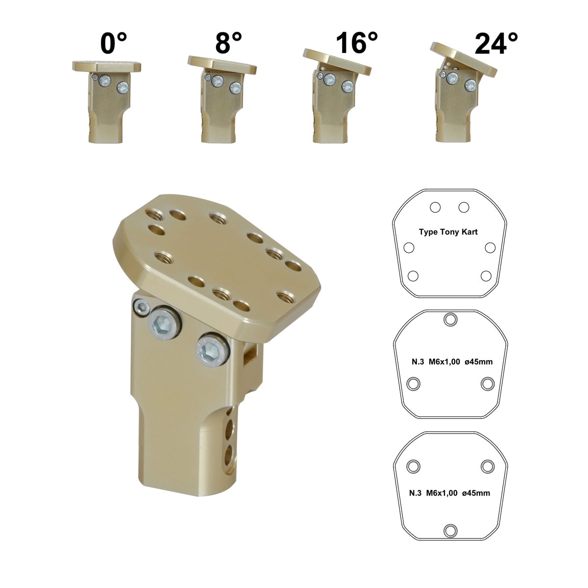 Ratnav Magnesium Justerbar 0-24 °