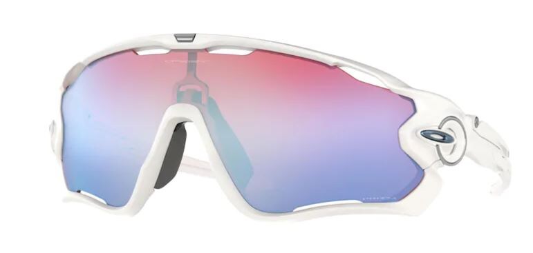 Oakley Solbriller Jawbreaker Polished White Prizm Sapphire Snow