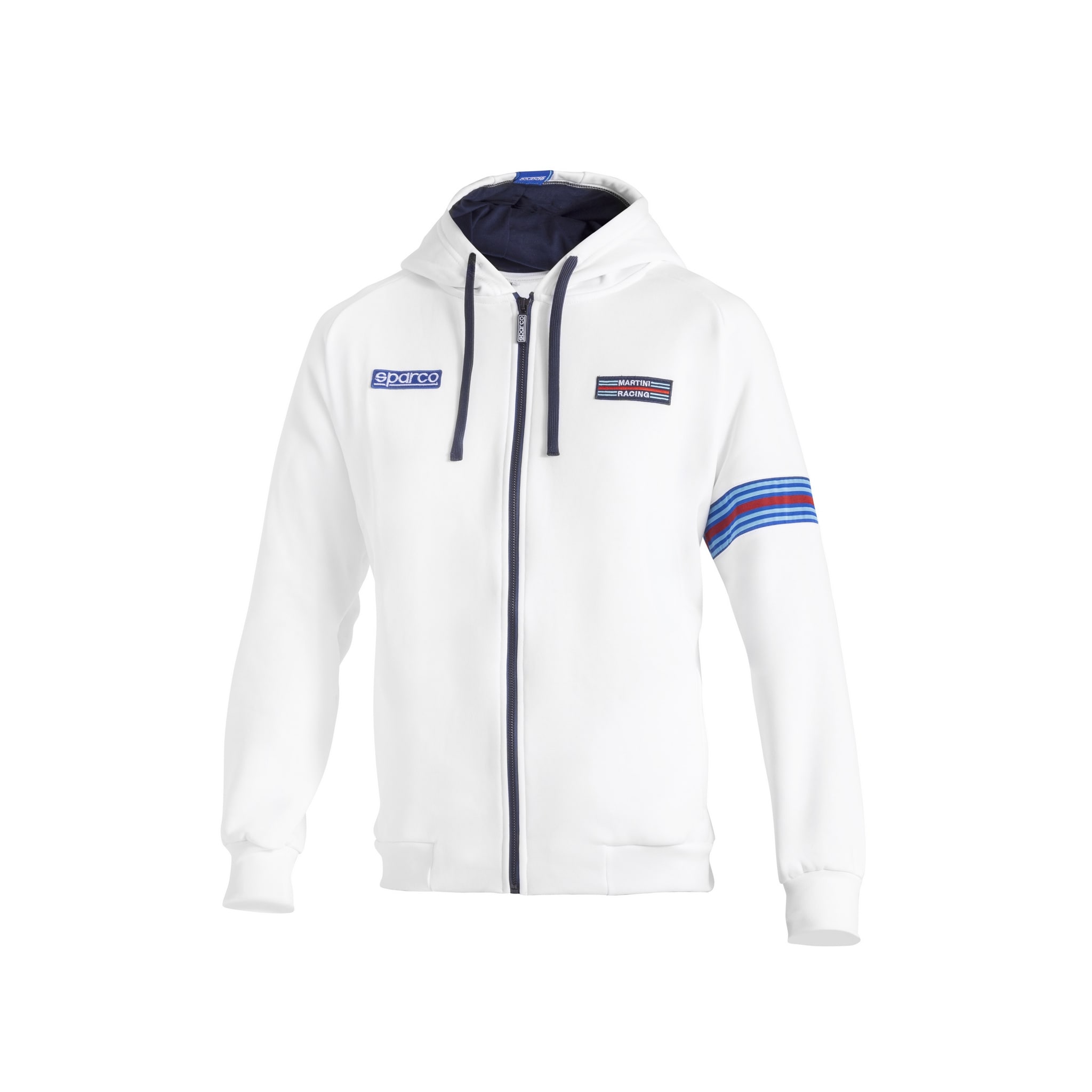 Hoodie Sparco Martini Racing Hvid