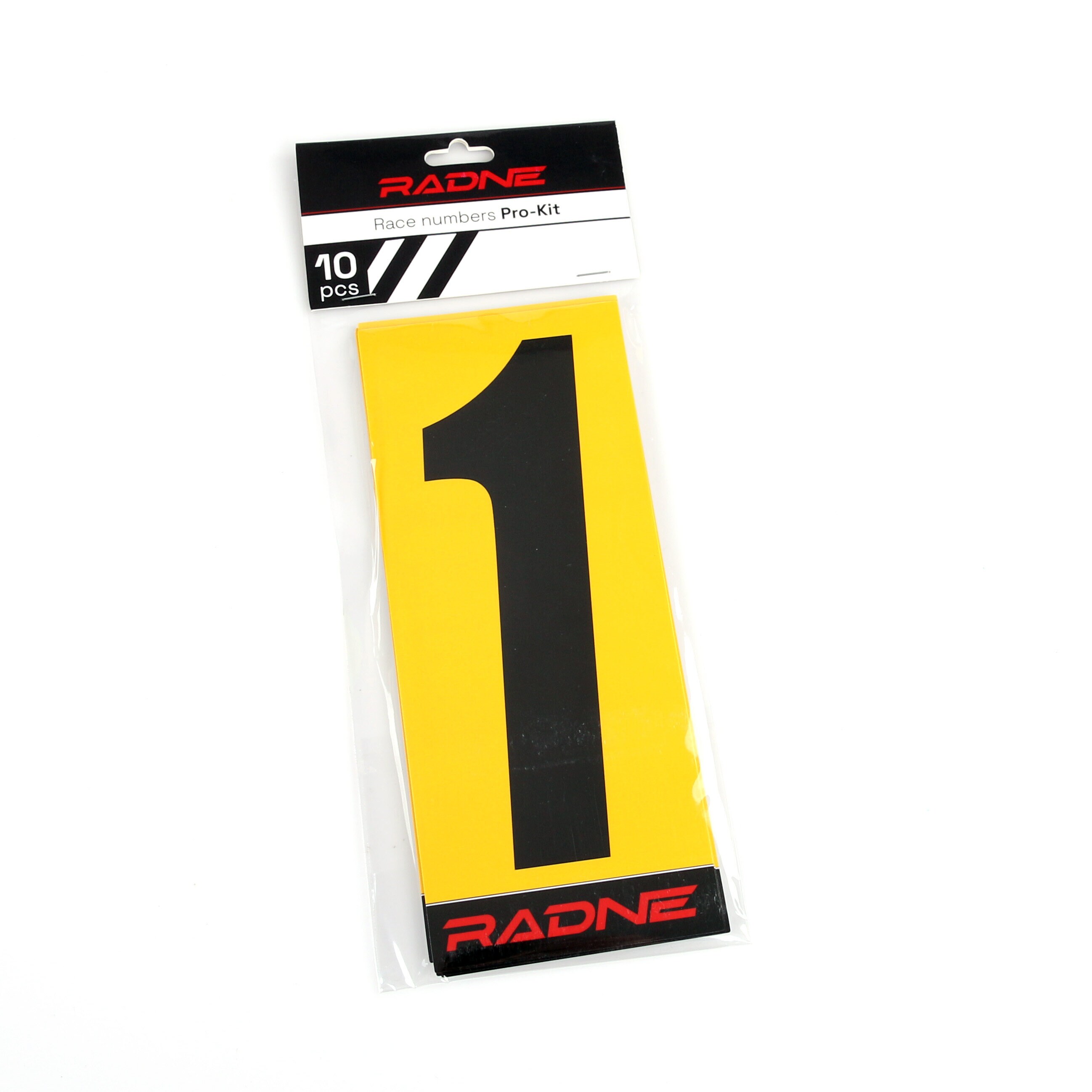 Tal Karting Sort Gul baggrund 10-pak