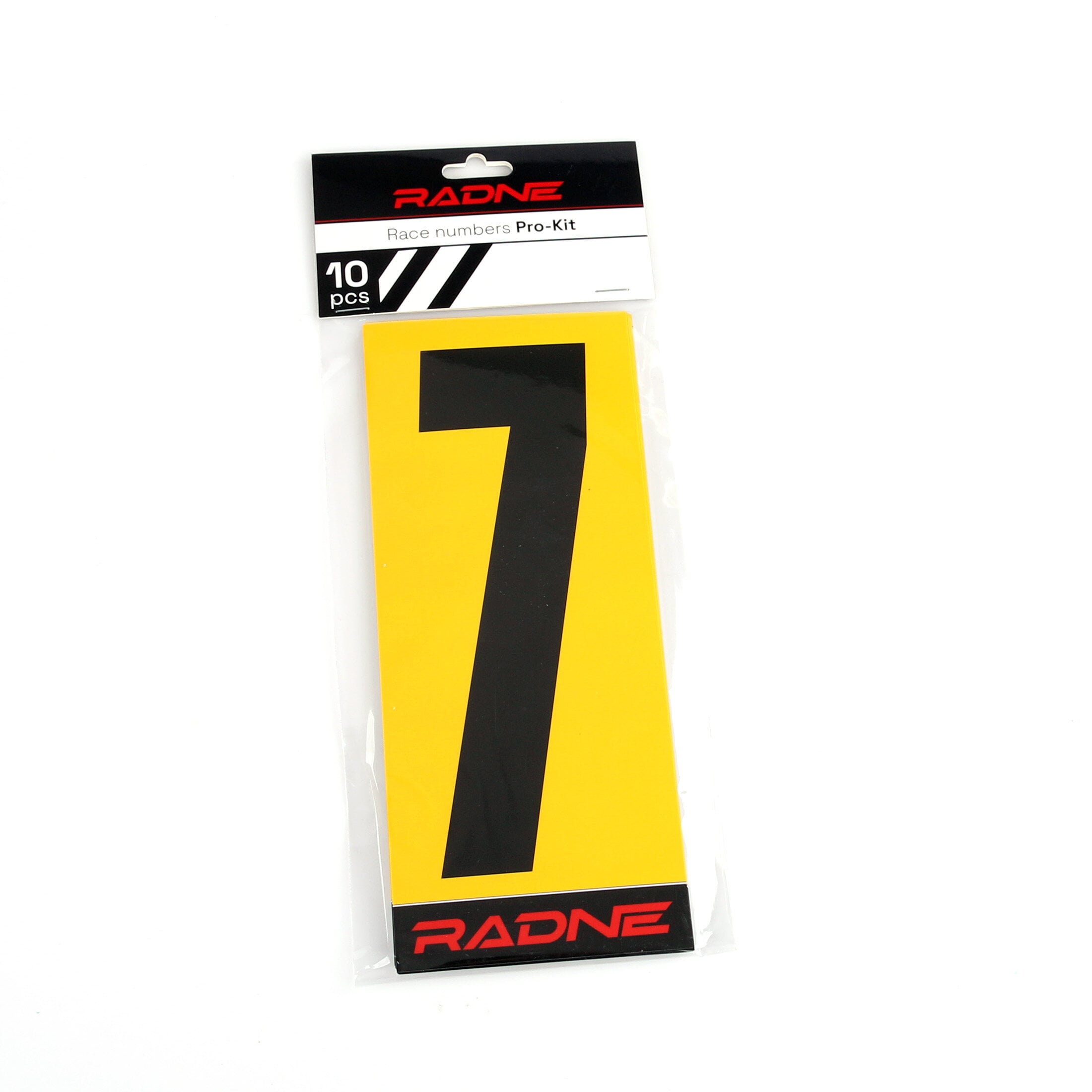 Tal Karting Sort Gul baggrund 10-pak