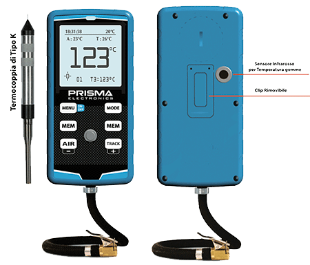 Dæktryksmåler + Dual Pyrometer HIPREMA 4 IR+Probe