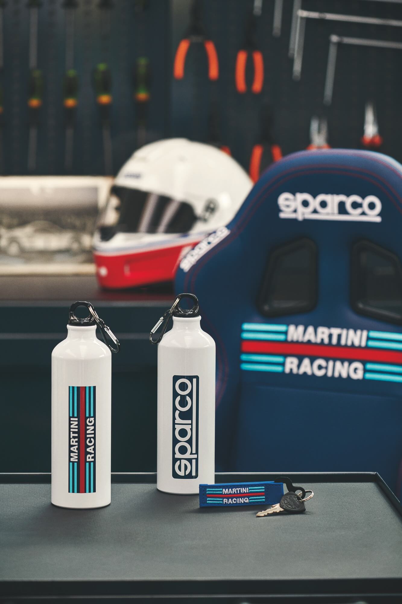 Nøglering Læder Martini Racing