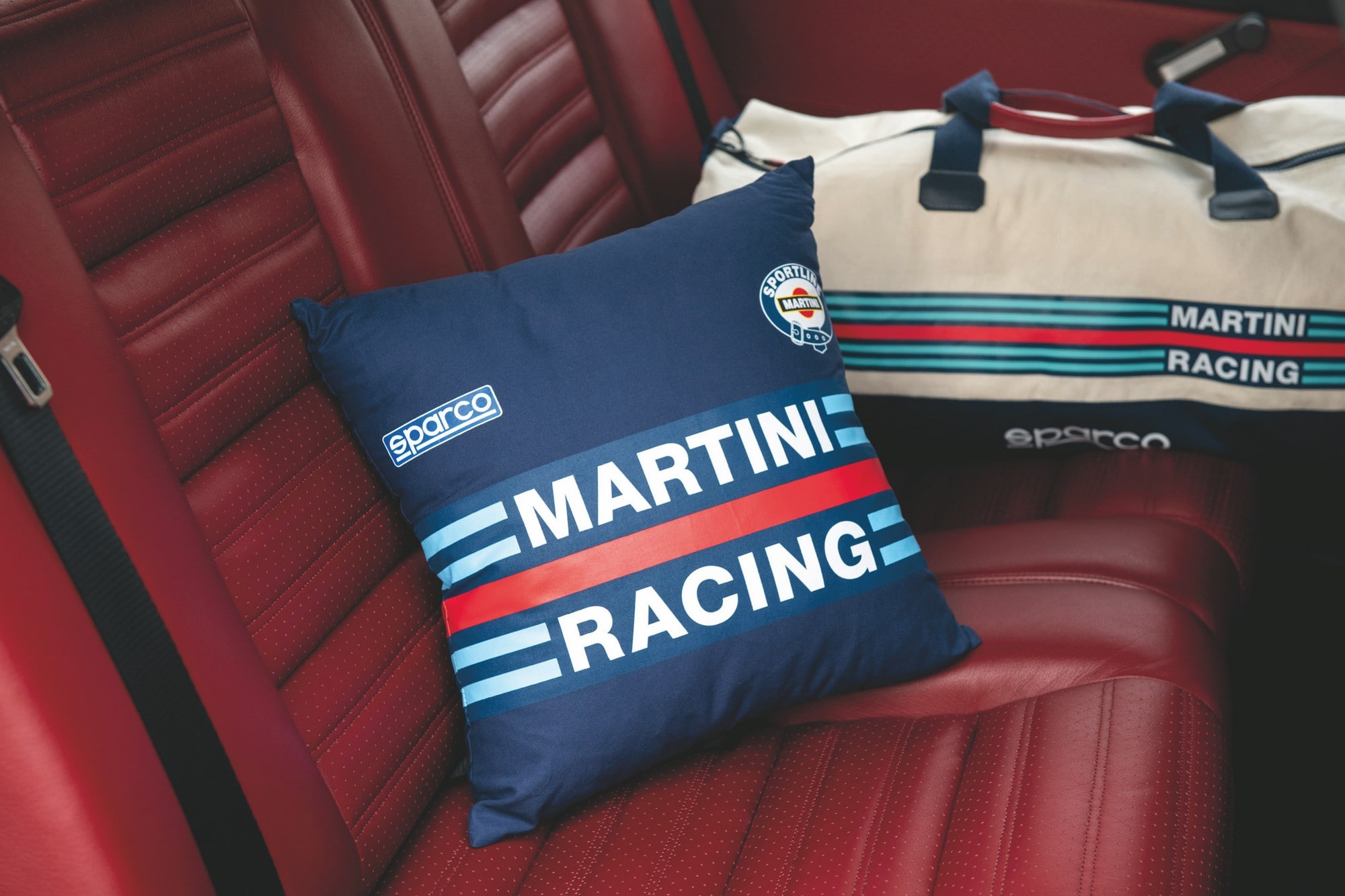Replica Pude Martini Racing 40x40 Hvid