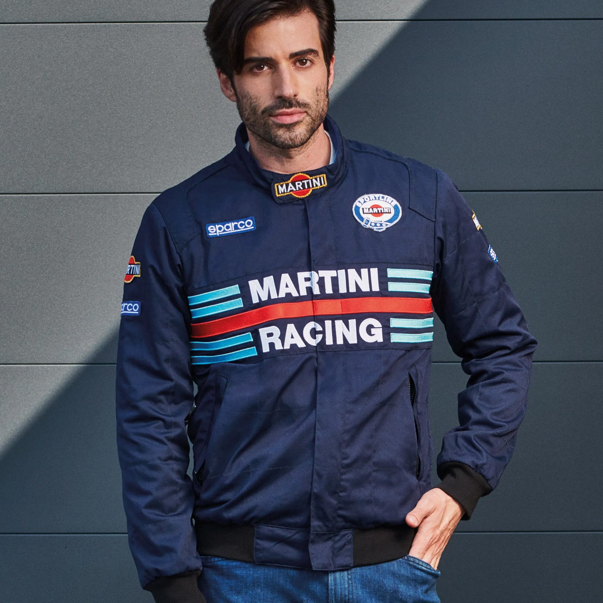 Jakke Martini Racing Bomber Blå