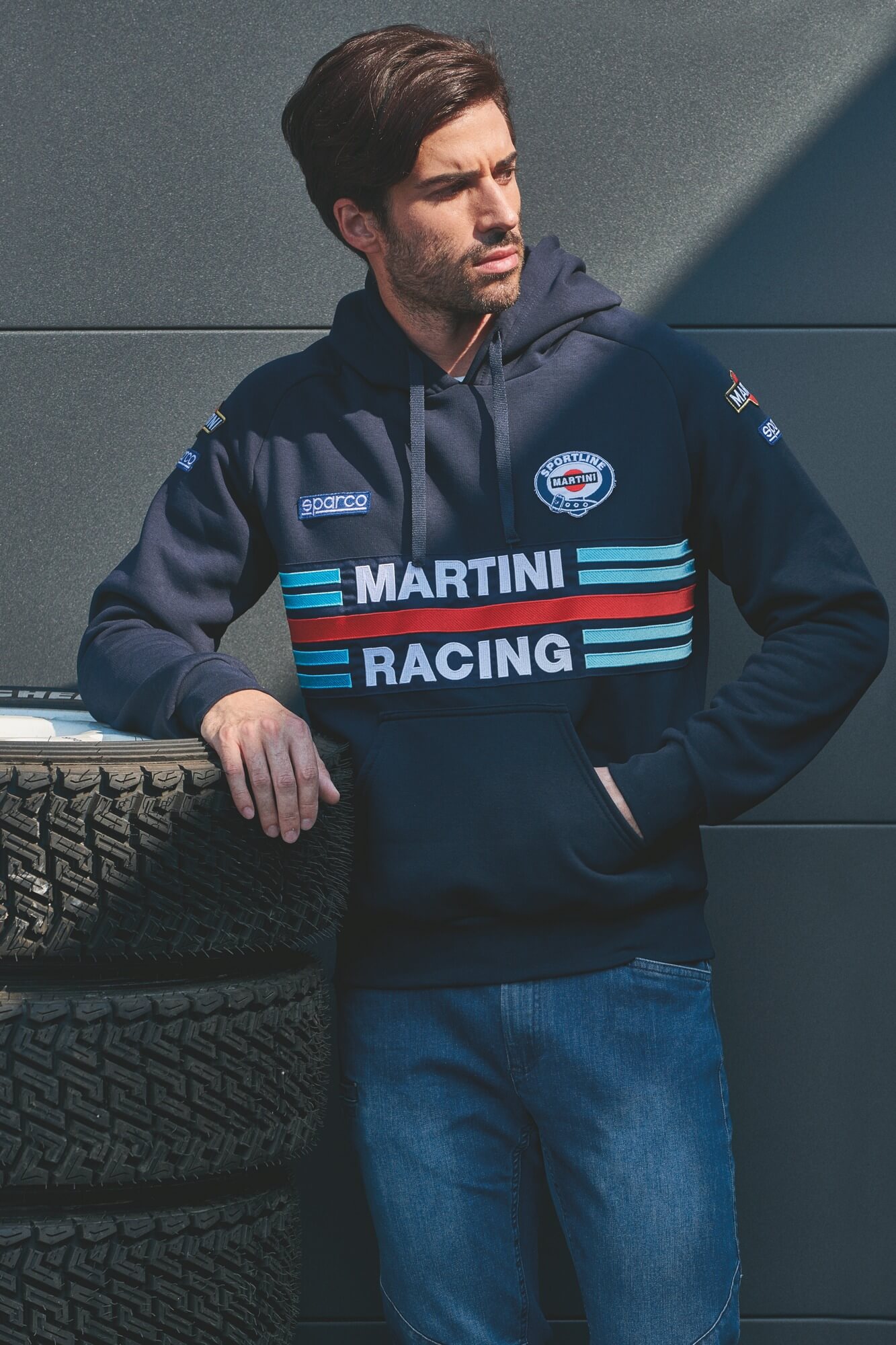 Hoodie Martini Racing Hvid
